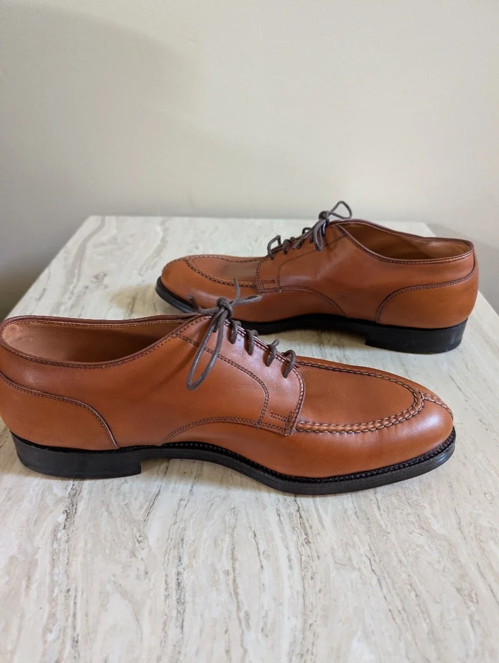 Alden 962 Norwegian Front Blucher  Burnished Tan Calf USA Men’s Shoes 11 D/EE